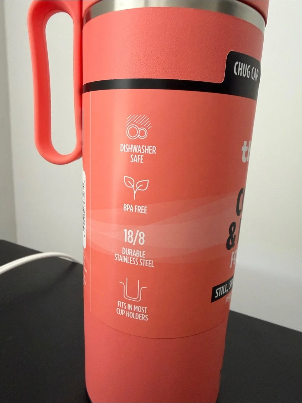 Ninja Thirsti Travel Bottle – Coral